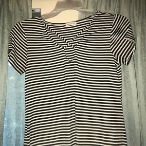 Black and white striped shirt